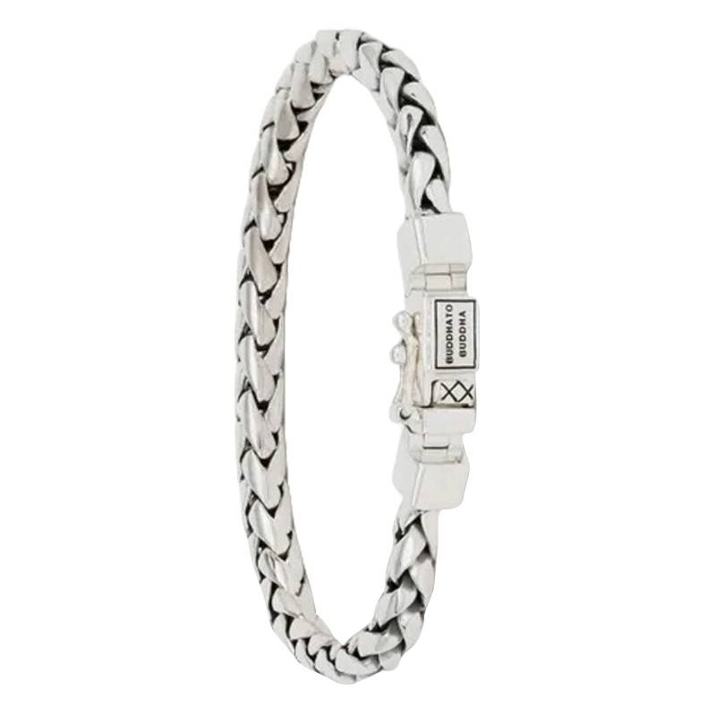 925 Sterling Silver George XS Bracelet, Length 14 cm to 19 cm, Width 4.50 mm - Buddha to Buddha