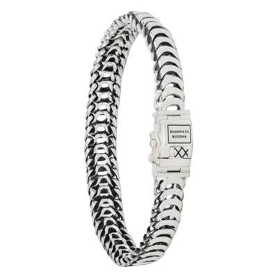 925 Silver Lars XS Bracelet, 9 mm Wide, 14 cm to 19 cm Length - Buddha to Buddha