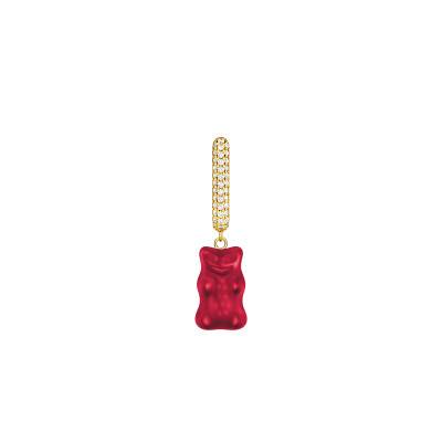 Créole Unique Haribo Rouge en Plaqué Or Jaune, Cristal & Zircones - CR727-414-1 - Thomas Sabo
