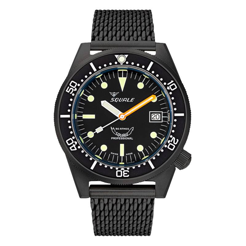 1521 PVD Black Mesh Watch 1521PVD.MEPVD20 - Squale