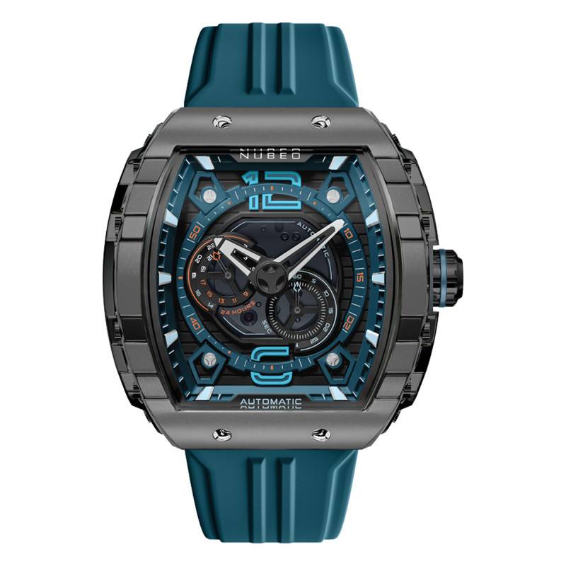 Magellan 24H Automatic Retro Blue NB-6087-07 Watch - Nubeo