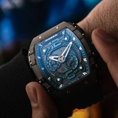 Magellan 24H Automatic Retro Blue NB-6087-07 Watch - Nubeo