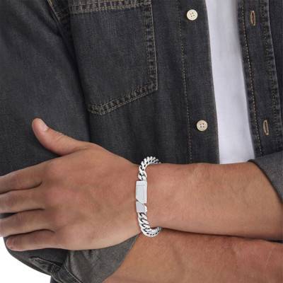 Bracelet Electric Gourmette en Acier, Longueur 19,50 cm - 35100006 - Calvin Klein