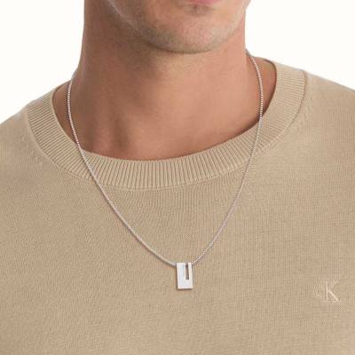 CK Exposed Steel Necklace, Length 61 cm - 35100019 - Calvin Klein