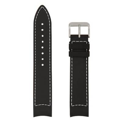 Black Rubber Watch Strap H691776100 - Hamilton