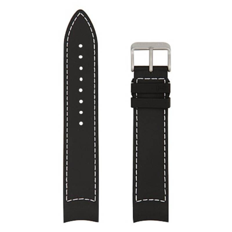 Black Rubber Watch Strap H691776100 - Hamilton