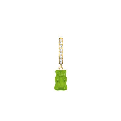 Créole Unique Haribo Vert en Plaqué Or Jaune, Cristal & Zircones - CR726-414-6 - Thomas Sabo