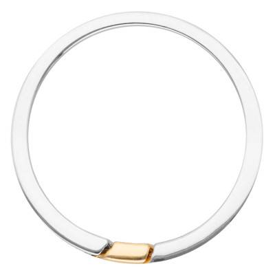 Hana Two-Tone 750/1000 Gold & Diamond Standard Wedding Ring - Maison Girard