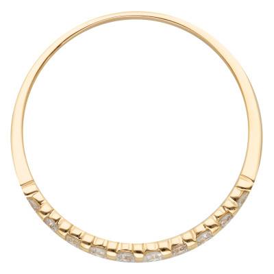 Mayssa Standard Half Eternity Band 750/1000 Yellow Gold & Diamonds 0,2 ct, Width 2.20 mm - Maison Girard