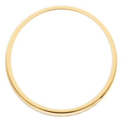 Alliance Ruban Standard Marilhat en 2 Ors 750 à Double-Bandes Diamantées, Largeur 3,50 mm - Maison Girard