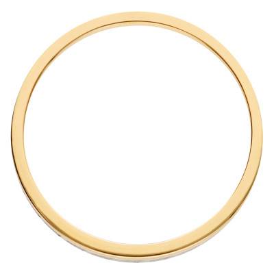 Olby Concave Standard Two-Tone 375/1000 Gold Wedding Ring, 3.50 mm Width - Maison Girard