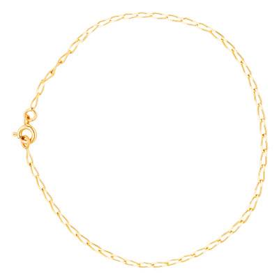 Bracelet Maille Cheval, Or Jaune 750, Longueur 21 cm, Largeur 1,40 mm à 6 mm - Manillon