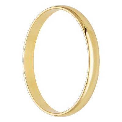 Alliance Demi-Jonc en Or Jaune 375, Largeur 3 mm - Amore