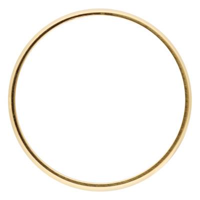 Standard Half-Round 375/1000 Yellow Gold Wedding Ring, Width 3,5 mm - Amore