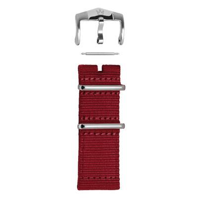 Bracelet de montre Nato nylon rouge SGF4025 (M) - ZRC