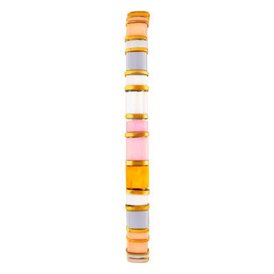 Tiya Miyuki Gold-Tone Metal & Multicolor Enamel Bracelet - Naïades