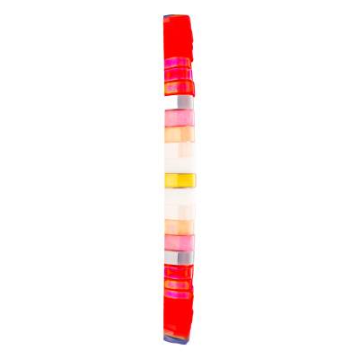 Tiya Miyuki Gold-Tone Metal & Fuchsia Multicolor Enamel Bracelet - Naïades