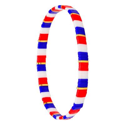 Tiya Miyuki Gold-Plated & Tricolor Enamel Metal Bracelet - Naïades - Naïades