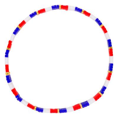 Tiya Miyuki Gold-Plated & Tricolor Enamel Metal Bracelet - Naïades - Naïades