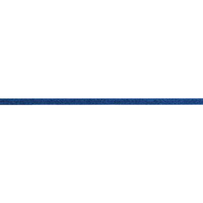 Blue Cotton & 925 Silver Rope Necklace, Length 42 cm to 45 cm - Una Storia