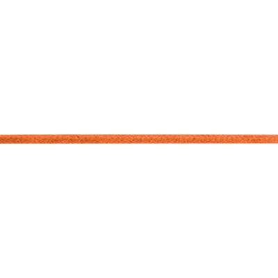 Orange Cotton & 925 Silver Rope Necklace, Length 42 cm to 45 cm - Una Storia