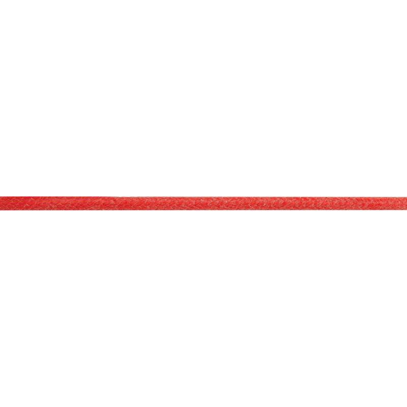 Red Oiled Cotton & 925 Silver Rope Necklace, Length 42 cm to 45 cm - Una Storia
