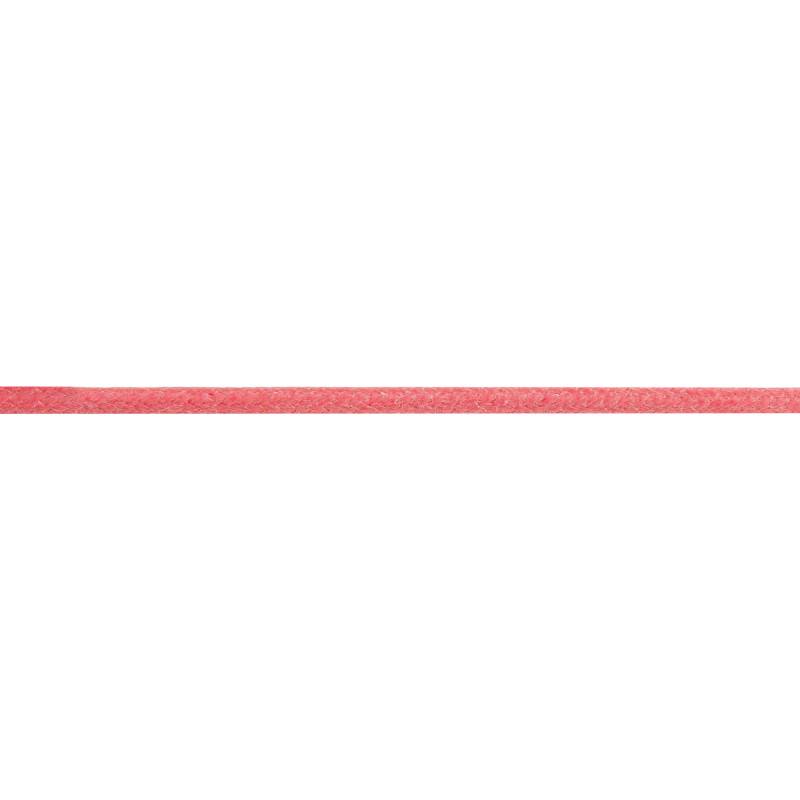 925 Silver & Cotton Pink Rope Chain Necklace, 42 cm to 45 cm - Una Storia