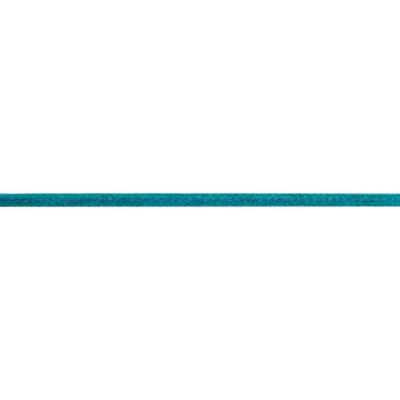 Turquoise Cotton Rope Necklace & 925 Silver, Length 42 cm to 45 cm - Una Storia