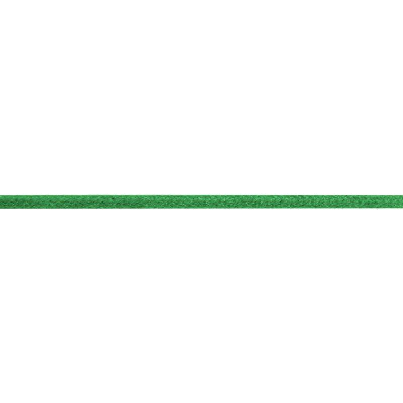 925 Silver & Green Cotton Rope Chain Necklace, 42 cm to 45 cm - Una Storia