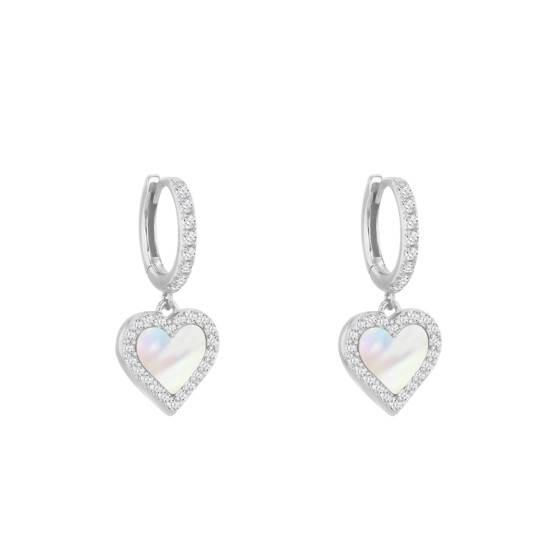 Epoch World 4 Paires De Boucles D'oreilles En Argent 925 Boucles D'oreilles Perles, Clous D'oreilles Diamanté, En Forme Boule Incrusté Strass Brillants, Boucles D'oreilles Argent Pour Femme Fille