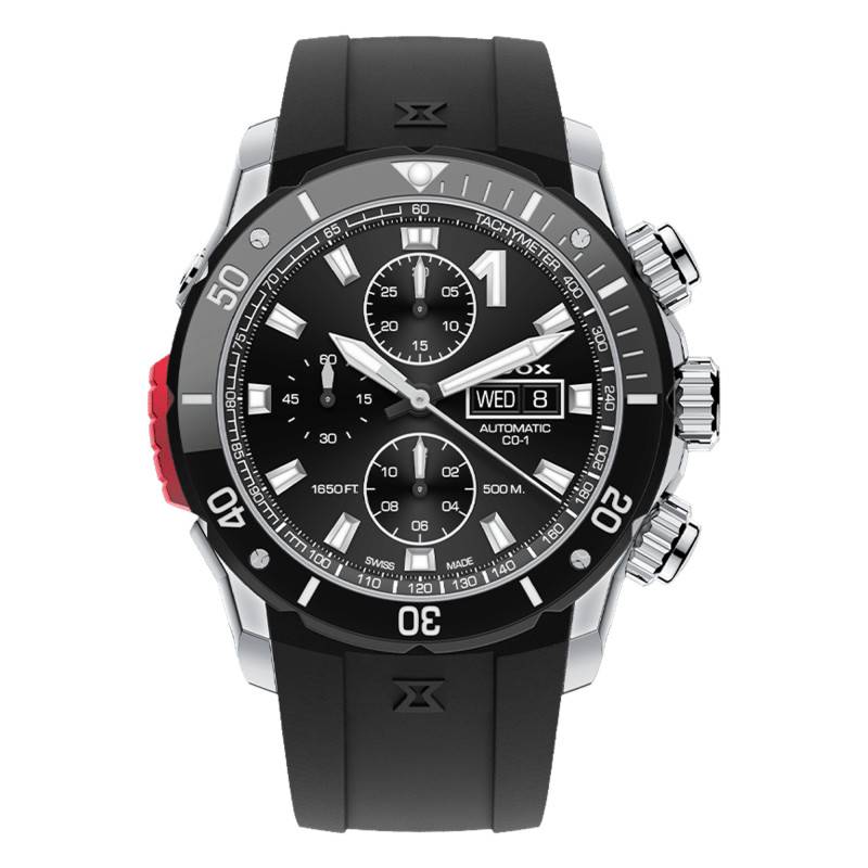 CO-1 Chronograph Automatic Watch 01128-3NRCA-NN - Edox