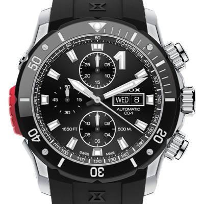 CO-1 Chronograph Automatic Watch 01128-3NRCA-NN - Edox