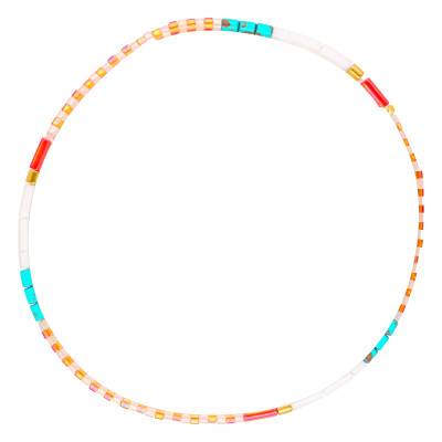 Tiya Miyuki Gold-Plated & Multicolor Enamel Metal Bracelet - Naïades - Naïades