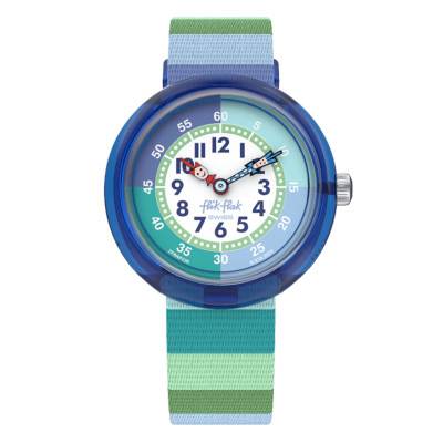 Stripy Green FBNP226 Watch - Flik Flak