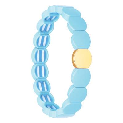 Gold-Plated Metal & Blue Enamel Coloria Bracelet - Naïades