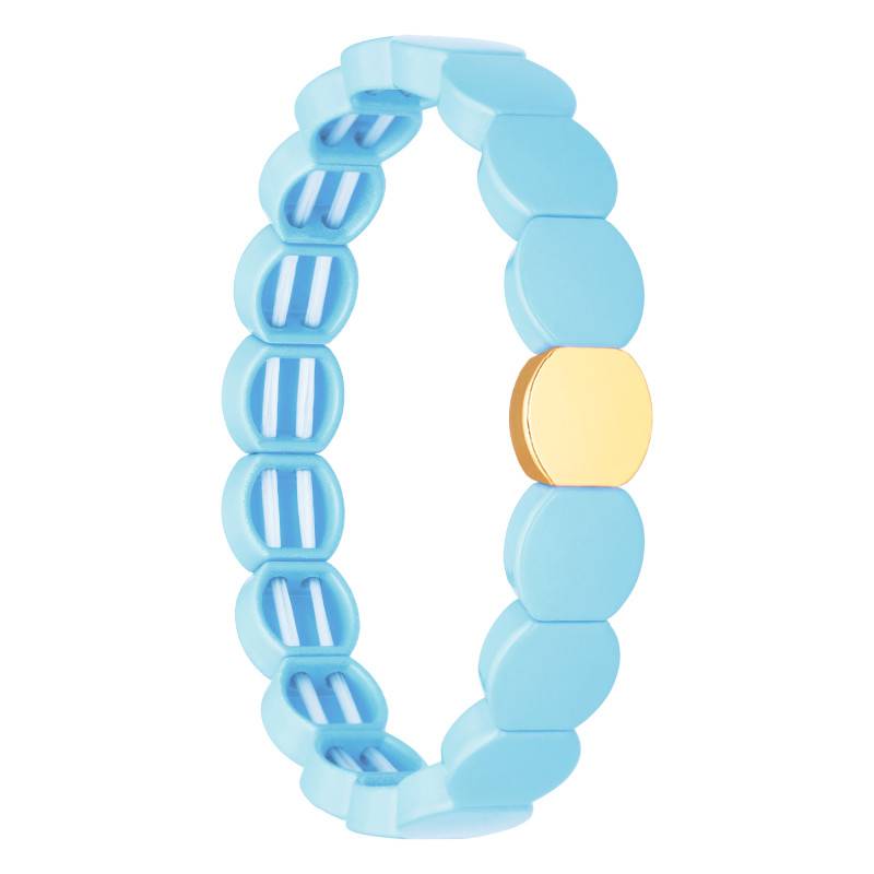 Gold-Plated Metal & Blue Enamel Coloria Bracelet - Naïades