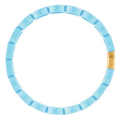 Gold-Plated Metal & Blue Enamel Coloria Bracelet - Naïades