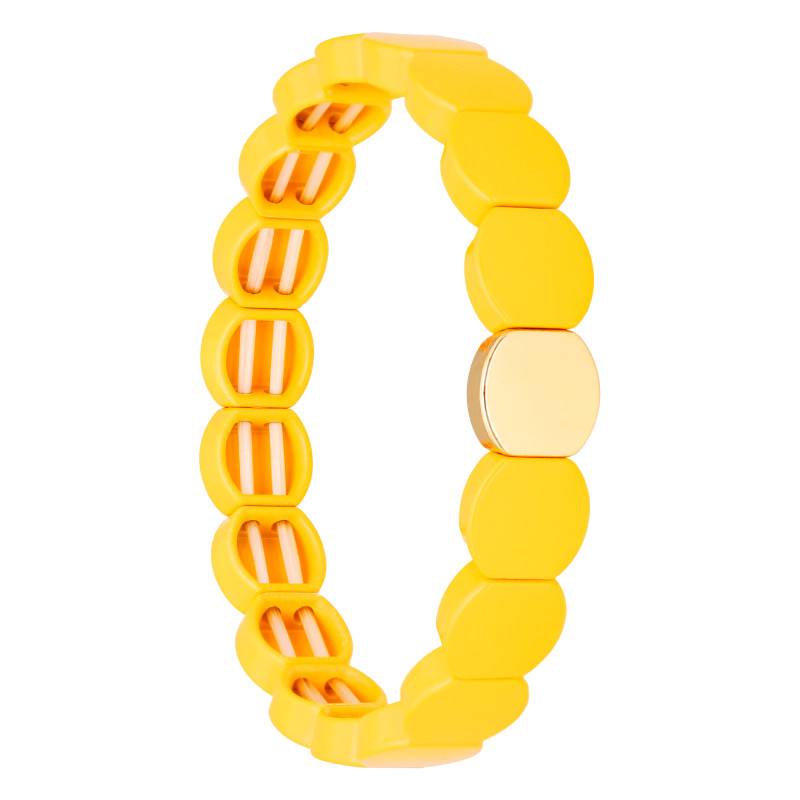 Coloria Gold-Tone Metal & Yellow Enamel Bracelet - Naïades