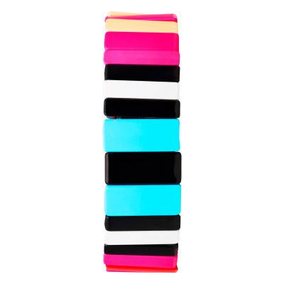 Coloria Gold-Plated Metal & Multicolor Pink Enamel Bracelet - Naïades