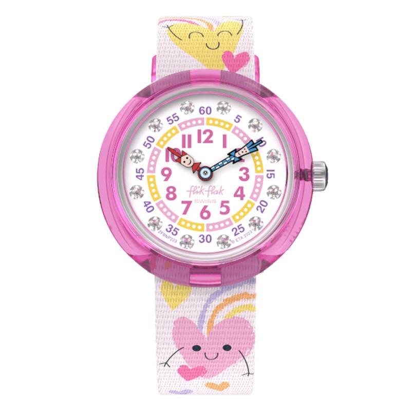 Organized Chaos Bouncing Hearts FBNP223 Watch - Flik Flak