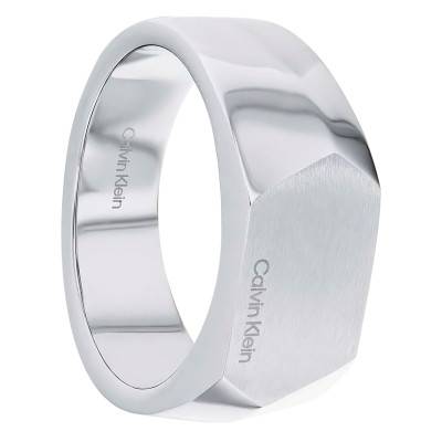 Stainless Steel Magnify Ring - 35100016G - Calvin Klein