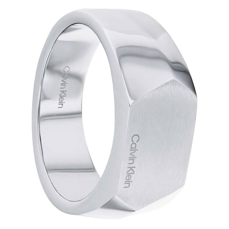Stainless Steel Magnify Ring - 35100016G - Calvin Klein