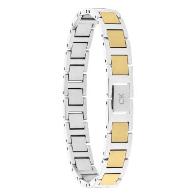 Bracelet Enhance H-link en Acier Bicolore, Longueur 19,50 cm - 35100009 - Calvin Klein