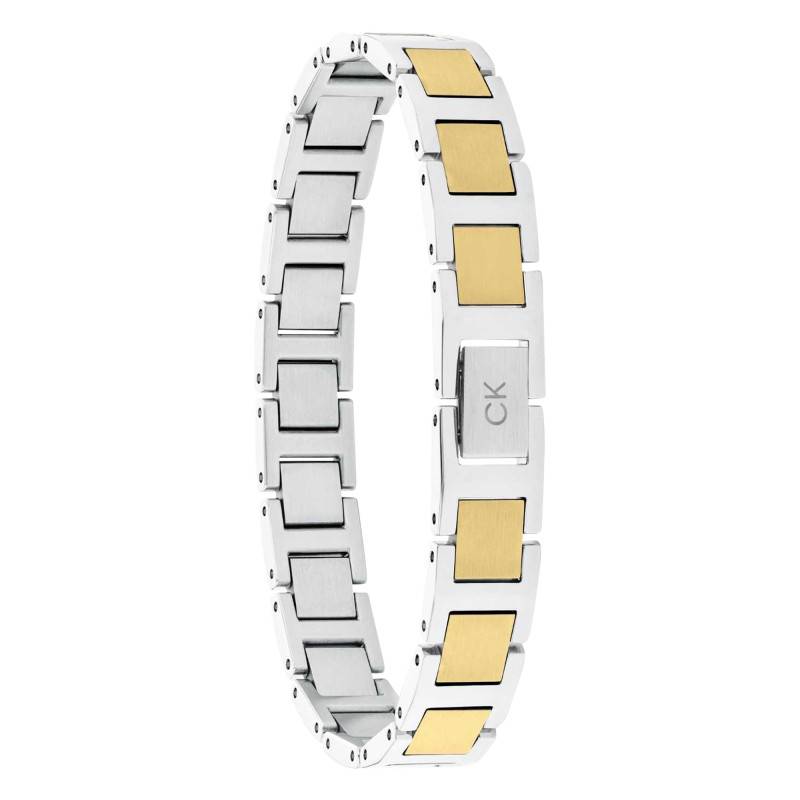 Two-Tone Steel Enhance H-Link Bracelet, Length 19,50 cm - 35100009 - Calvin Klein