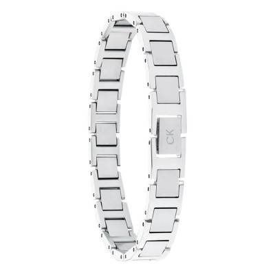 Stainless Steel Enhance H-Link Bracelet, Length 19.50 cm - 35100008 - Calvin Klein