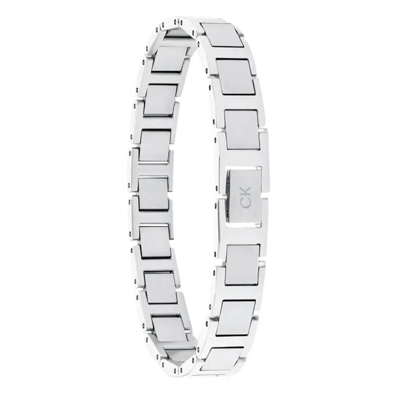 Stainless Steel Enhance H-Link Bracelet, Length 19.50 cm - 35100008 - Calvin Klein