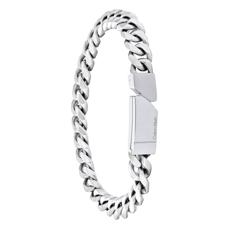 Electric Steel Curb Chain Bracelet, Length 19,50 cm - 35100006 - Calvin Klein
