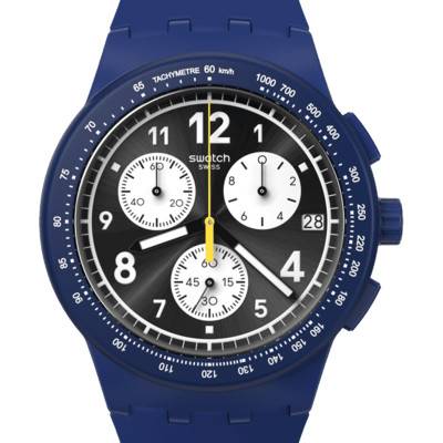 Nothing Basic About Blue Watch SUSN418 - Swatch