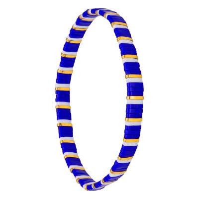 Tiya Miyuki Gold-Plated Metal & Two-Tone Enamel Bracelet - Naïades