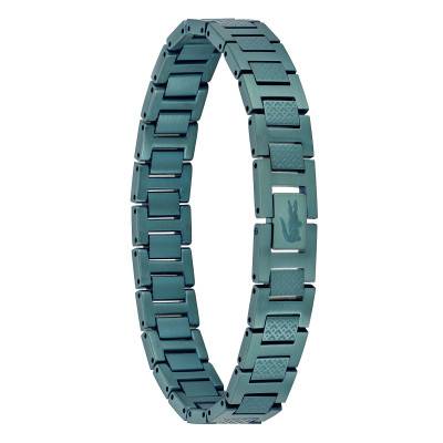 Green Steel Metropole "L" Bracelet, Adjustable Length 13 cm to 19 cm - 2040420 - Lacoste